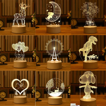 3D LED Night Light – Acrylic USB Neon Lamp